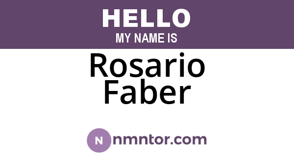 Rosario Faber