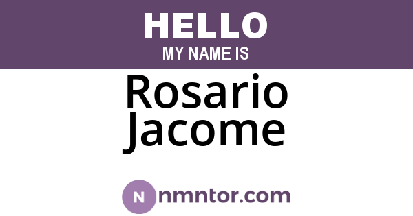 Rosario Jacome