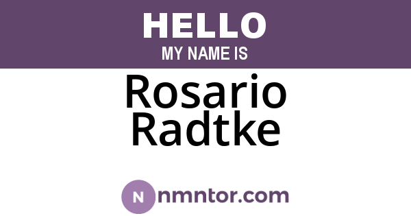 Rosario Radtke
