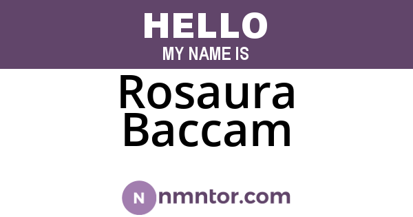 Rosaura Baccam