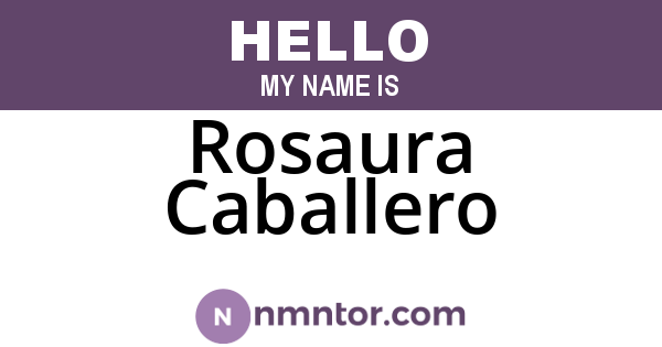 Rosaura Caballero