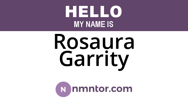 Rosaura Garrity