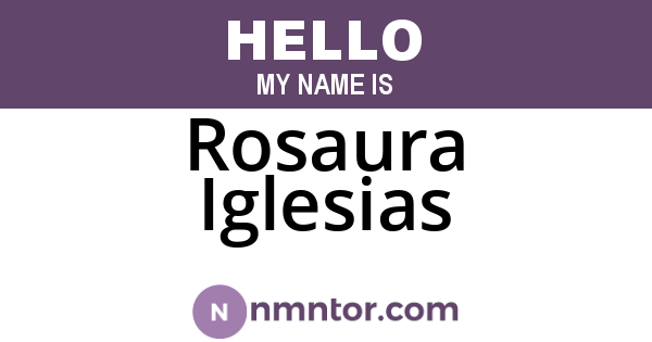 Rosaura Iglesias
