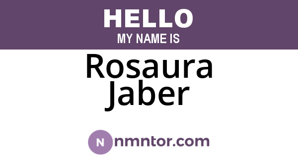 Rosaura Jaber