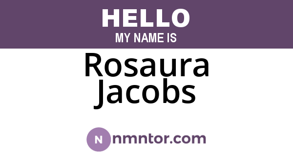Rosaura Jacobs