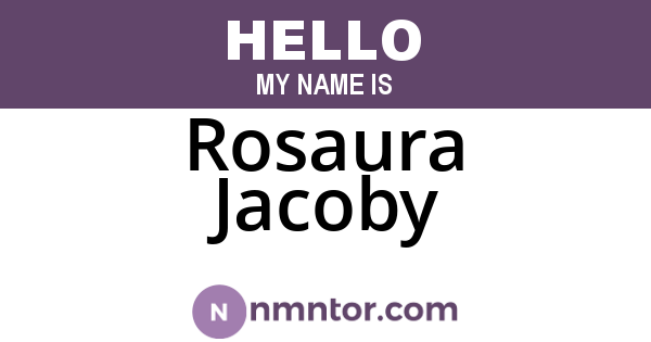 Rosaura Jacoby