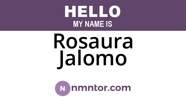 Rosaura Jalomo