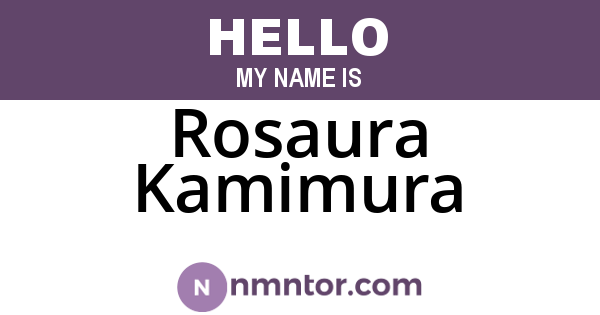 Rosaura Kamimura