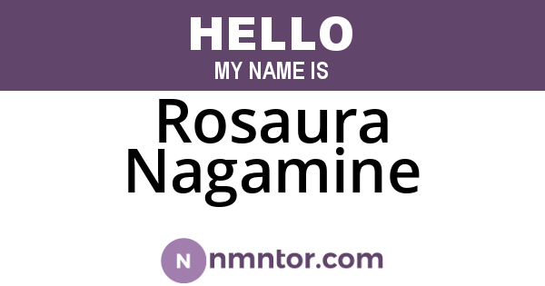 Rosaura Nagamine