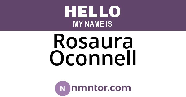 Rosaura Oconnell