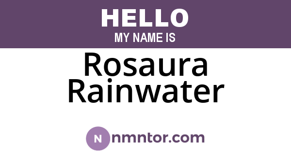 Rosaura Rainwater
