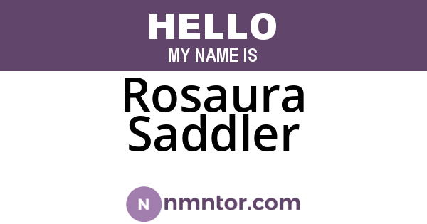 Rosaura Saddler