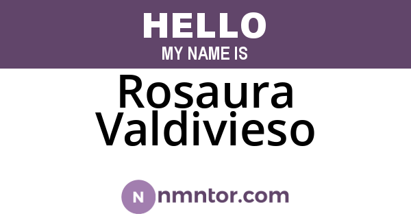 Rosaura Valdivieso