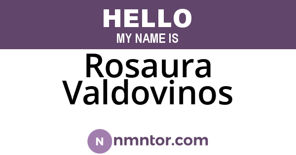Rosaura Valdovinos