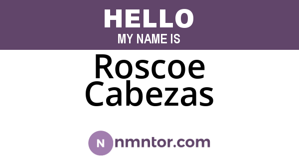 Roscoe Cabezas