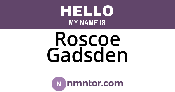 Roscoe Gadsden