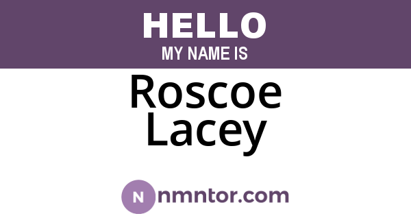 Roscoe Lacey