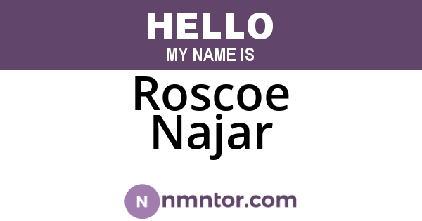 Roscoe Najar