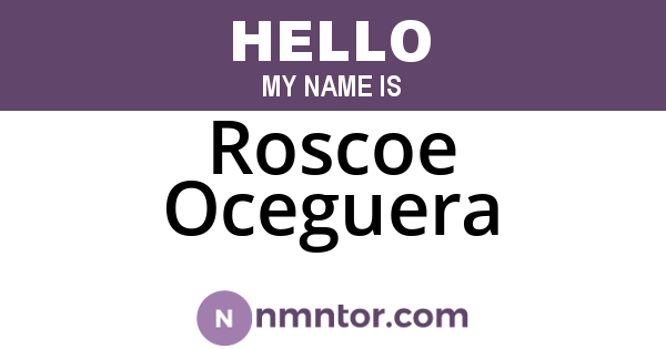 Roscoe Oceguera