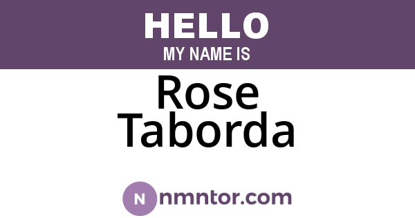 Rose Taborda