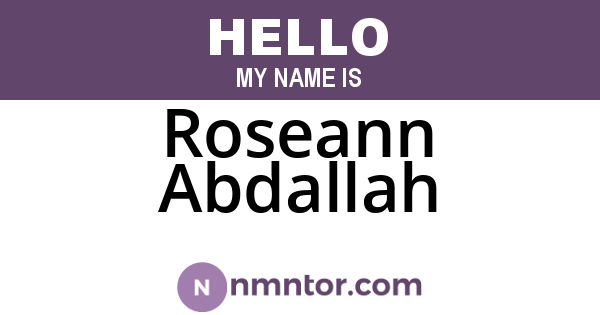 Roseann Abdallah
