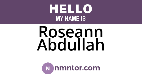 Roseann Abdullah