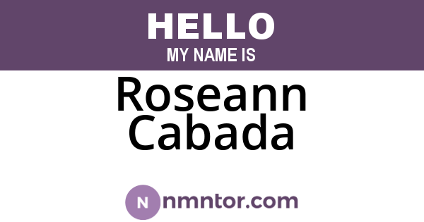 Roseann Cabada