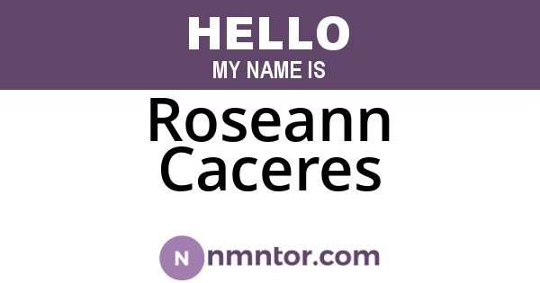 Roseann Caceres