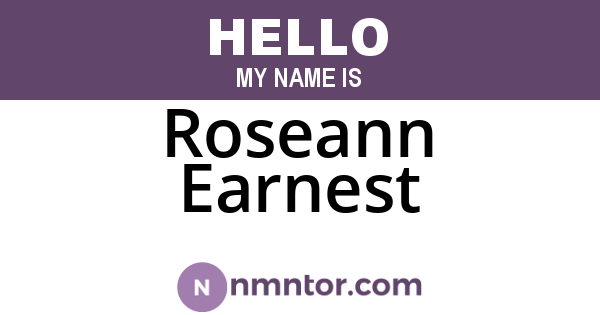 Roseann Earnest