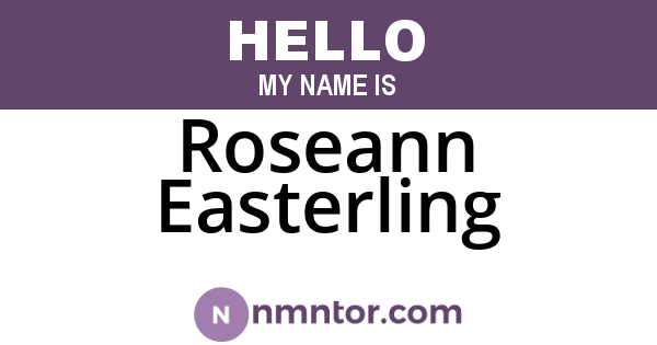 Roseann Easterling