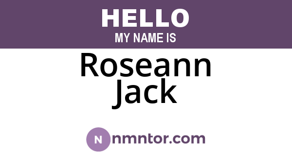 Roseann Jack