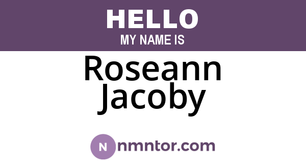 Roseann Jacoby