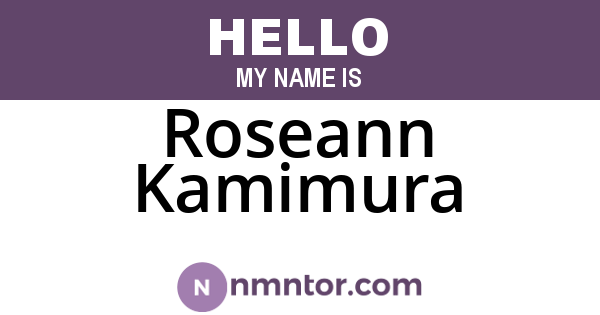 Roseann Kamimura
