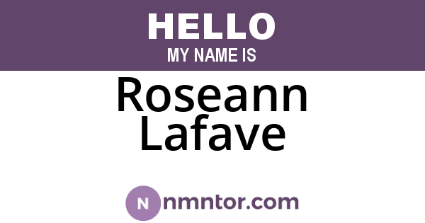 Roseann Lafave
