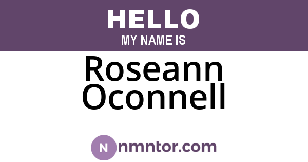 Roseann Oconnell