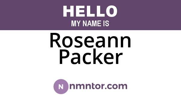 Roseann Packer