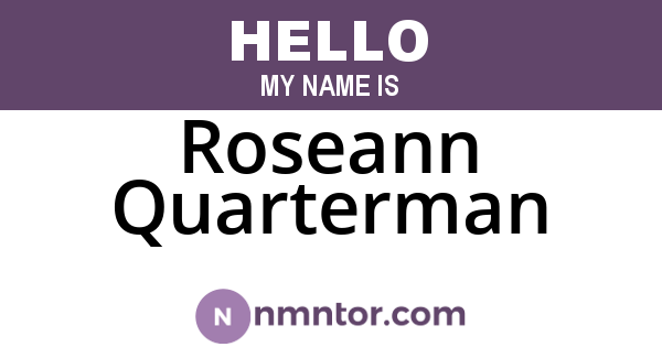 Roseann Quarterman
