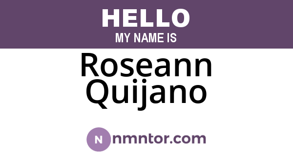 Roseann Quijano