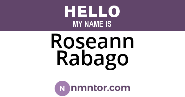 Roseann Rabago