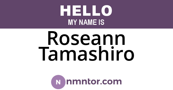Roseann Tamashiro