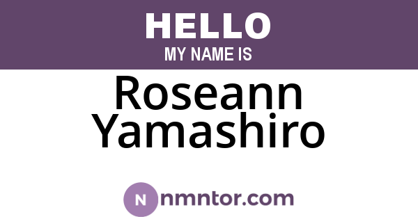 Roseann Yamashiro