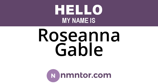 Roseanna Gable