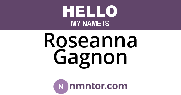 Roseanna Gagnon