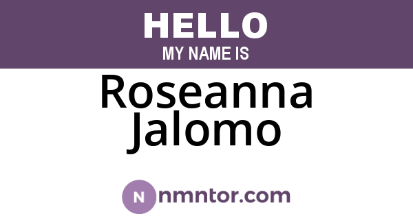 Roseanna Jalomo