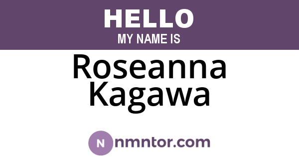 Roseanna Kagawa