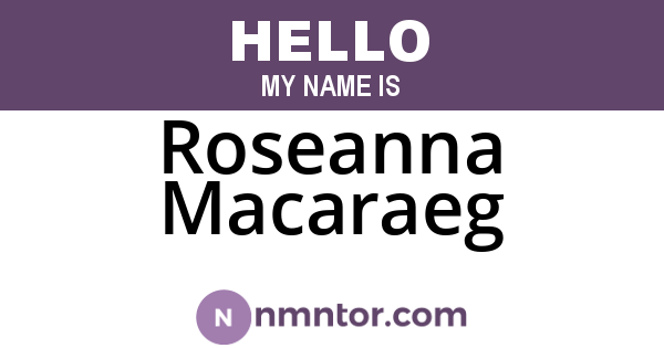 Roseanna Macaraeg