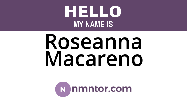 Roseanna Macareno