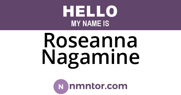Roseanna Nagamine