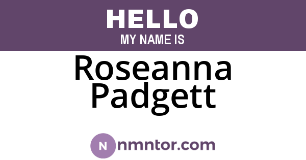 Roseanna Padgett