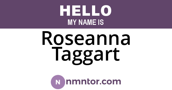 Roseanna Taggart
